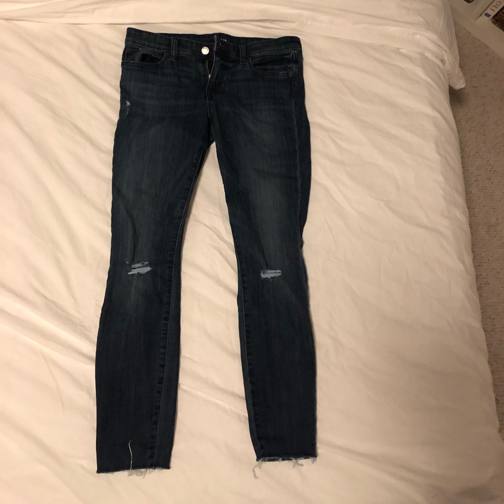 GAP Dark ripped skinny jeans